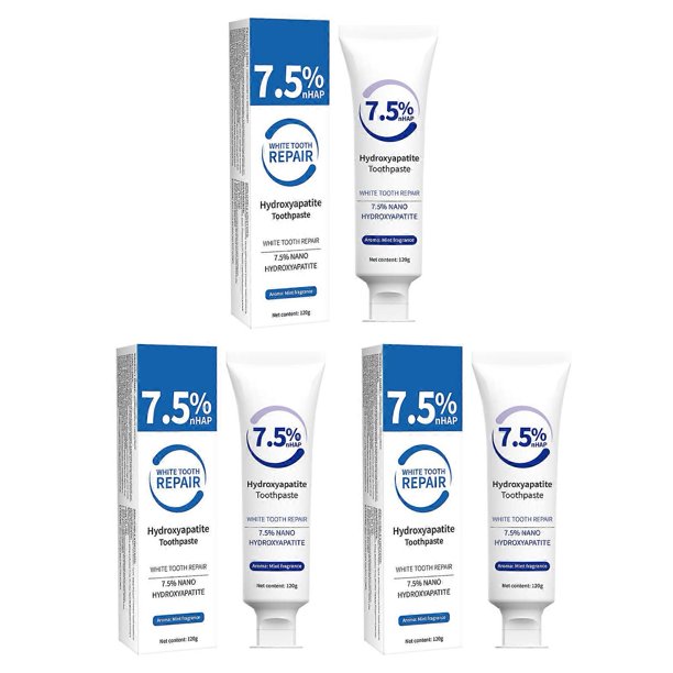 7.5% Nanos Hydroxyapatite Toothpaste Fluoride-Free, Multifunctional Teeth Cleaning Whitener, for Hotel Bathroom