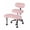 Pink, variant on CONCETTA Meditation Cross Legged Chair PRO, Featuring Mobile Casters and 360° Swivel Design, Adjustable Backrest Relieves Pressure, Teddy Velvet, Pink