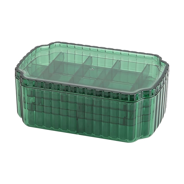 Home Textile Storage Home Organization Storage Box Foldable Design Fabric Storage 3/1 Layer Jewelry Organizer Box for Earrings Rings Necklaces Bracelets Plastic Bead Storage Containers for Crafts
