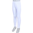 thumbnail image 3 of Ola Mari KID'S Full Ankle Length Solid Skinny Leg Cotton Leggings, 4, White, 3 of 4