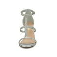 thumbnail image 6 of BLISSFUL STEP Women's Rhines Ankle Strap Stiletto High Heels Sandals, 6 of 8