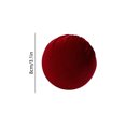 thumbnail image 3 of Velvet Wine Red Christmas Ball Ornament Small Size 8cm for Tree and Holiday Decor, 3 of 6