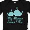 thumbnail image 4 of Inktastic Memaw Loves Me Grandchild Whale Boys or Girls Long Sleeve Baby Bodysuit, 4 of 5