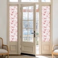 thumbnail image 2 of Window Privacy Film Pink Flower Stained Glass Window Film Decorative Sun Block Window Cover Watercolor Floral Botanical Line Drawing Print Window Clings Static Sticker for Bathroom 17.7"x78.7", 2 of 7