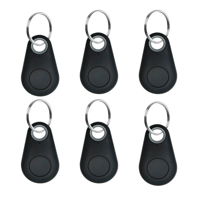 YOPTOP 6 Pieces Smart Tracker Key Finder Locator Anti Lost GPS Tracker Wireless Anti Lost Alarm Sensor Device Finder Mini GPS Tracker for Kids Locating Phone Keys Wallets Luggage Item Finder,Black