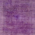 thumbnail image 1 of Ahgly Company Machine Washable Indoor Square Abstract Orchid Purple Area Rugs, 3' Square, 1 of 7