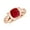 Ruby, variant on Bezel Set Cushion Shaped Ruby Solitaire Engagement Ring in 925 Sterling Silver/ Rose Gold Plated Engraved Vintage Wedding Ring Jewelry for Her Ring Size 9
