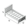 thumbnail image 6 of Plank+Beam Classic Solid Wood Full Size Bed Frame with Headboard for Adults, 6 of 9