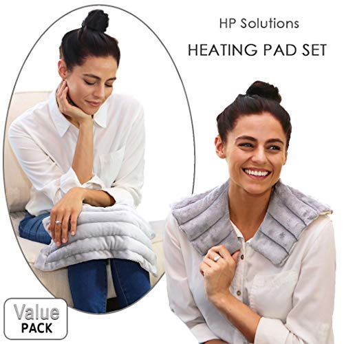 Heating Pad Solutions Holiday Gift Set of Shoulder and Neck Heating Pad with an All Purpose