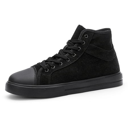 

Men‘s Casual High-top Canvas Skate Shoes Lightweight Walking Sneakers