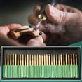 thumbnail image 4 of 30Pcs Diamond Burring Bit Titanium-Coated Rotary File Burs Polishing Head 3Mm Shank For Stone Glass Stone Grinding Rotary Tool, 4 of 8