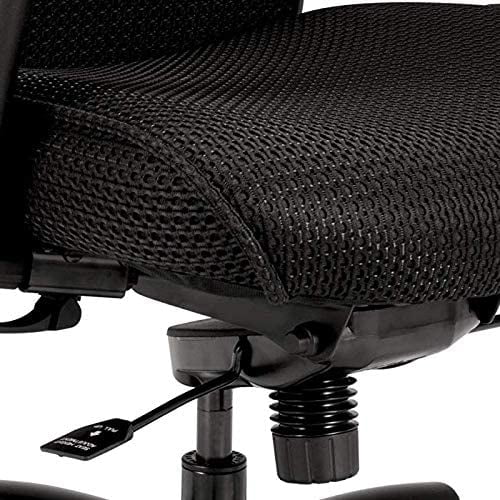 Vl705 Series Big Tall Mesh Chair Mesh Back fabric Seat Black