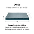 thumbnail image 4 of FurHaven Pet Products Quilt-Top Convertible Indoor-Outdoor Deluxe Memory Top Pet Bed for Dogs & Cats - Calm Blue, Large, 4 of 12
