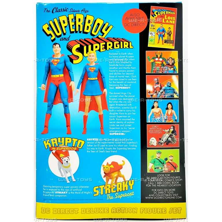 Classic Silver Age Supergirl & Superboy Deluxe Action Figure