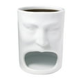 thumbnail image 2 of Tazas para comer pastel, taza con cara, taza de café de cerámica, taza con cara, taza de café para antojos, regalos para padres, niños, niños y niñas, el colgante, 2 of 9