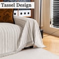 thumbnail image 3 of Jessy Home Sofa Cover Slipcover Couch Cover Protector Durable Multi-Function Furniture Cover for Dogs Cats Home Decor 71"x 150"Beige, 3 of 8