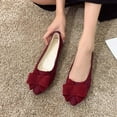 thumbnail image 6 of Women's Dress Flats Cute Pointed Toe Bowknot Flats Comfortable Ballet Flats Casual Slip On Flat Shoes, 6 of 6