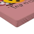 thumbnail image 2 of Ambesonne Emoji Fitted Sheet, Alice Themed Tea O' Clock, Queen Size, Dried Rose Pale Orange, 2 of 3