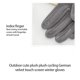 thumbnail image 3 of Minnieouse Guantes de mujer suaves a prueba de viento cómodos mitones colores sólidos de moda transpirable diseño de bola de pelo protección de palma al Accesorios de disfraces Negro Minnieouse AP014304-01, 3 of 6