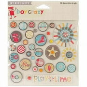 My Minds Eye Boy Crazy Decorative Brads 32/Pkg-