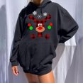thumbnail image 1 of Chandails à Capuchon de Noël pour Femmes en Liquidation, Chandail à Capuche Décontracté Imprimé à Manches Longues, Chandail, Blouse, Chandail, 1 of 8