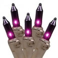 thumbnail image 3 of Novelty Lights Purple 20 Light Incandescent Craft Mini Christmas String Lights Brown Wire 8.5 feet, 3 of 3