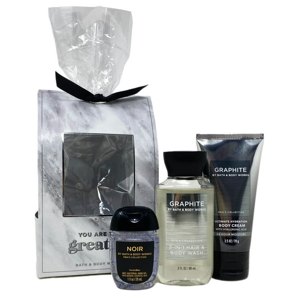 Bath & Body Works GRAPHITE Mini Gift Set Travel Size 2 in 1 Body Wash
