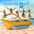 thumbnail image 6 of SereneLife Person Inflatable Banana Boat, Includes Storage Bag, Foot Pump, and Repair Kit, Tough and Thick, Reinforced Seats and Foot Areas. (Yellow), 6 of 7