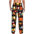thumbnail image 3 of Picia Construction Truck Mens Soft Woven Cotton Elastic Waistband Sleep Pajama Pant Lounge Sleep Pant With Pockets And Drawstring-Large, 3 of 9