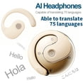 thumbnail image 5 of Rkxzt Ai Headphones Language Translation,144 Languages Translating Earbuds Real Time,3 in 1 Translation Earbuds Support Translate,Listen,Calling,Two-Way Language Translator for Travel Busines, 5 of 9