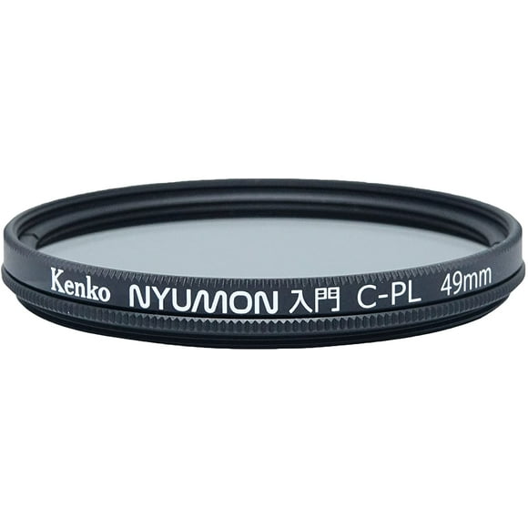 Kenko Nyumon Wide Angle Slim Ring 49mm Circular Polarizer Filter, Neutral Grey, Compact (224950)