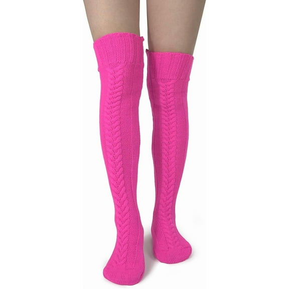 YooGuoGuo Knee High Socks Women - Warm Knit Cozy Leg Warmers - Thick Boot Stockings for Women Size 5-10
