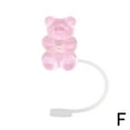 thumbnail image 4 of 1/10PCS Cute Bear Straw Cover For 30&40 Cups,8mm Dustproof Straw Topper Straw For Girls,Splashproof Accessories Char, 4 of 8