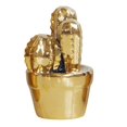 thumbnail image 2 of Maceta de cerámica para decoración para hogar de cactus, de adorno de plantas en macetas, estatuilla para decoración de escritorio Macarena Ornamento de cactus falso de cerámica, 2 of 8