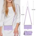 thumbnail image 5 of Decase for Samsung Galaxy A56 5G Wallet Phone Case with Crossbody Lanyard Strap&Wrist Strip,Shockproof Stylish Zipper Pockets Case with Card Slots+Cash Slots,PU Leather Folio Book Design,Purple, 5 of 9
