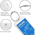 thumbnail image 4 of ZFSBZBS 5 Pack Cruise Luggage Tags,PVC Holders Fitting for Printing Label Tags, Waterproof with Resealable Zipper & Steel Loops (Clear), 4 of 5