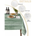 thumbnail image 2 of Sage Green Table Cloth, Waterproof Tablecloth for Rectangle Tables, Vintage Modern Abstract Art Ombre Reusable Washable Fabric Table Cover for Restaurant Kitchen Dining Tables 54"x108", 2 of 9