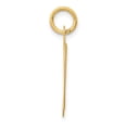 thumbnail image 2 of 14K Yellow Gold Large Size Fancy Script Letter D Initial Charm Pendant, 2 of 3