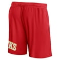 thumbnail image 3 of Men's Fanatics Red Atlanta Hawks Free Throw Mesh Shorts, 3 of 3