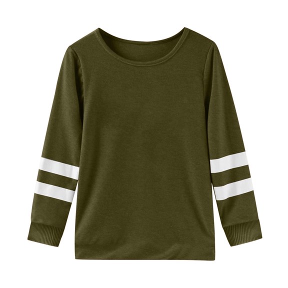 Kids Boys Shirts Solid color Green Long Sleeve Basic Crewneck Comfort Colors Girls Uniform Shirts 5-6 Years Cute Boy Girl Clothing