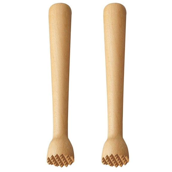 Myenne 2pcs Ice Muddler Mojito Muddler Sturdy Swizzle Sticks Practical Cocktail Mixer