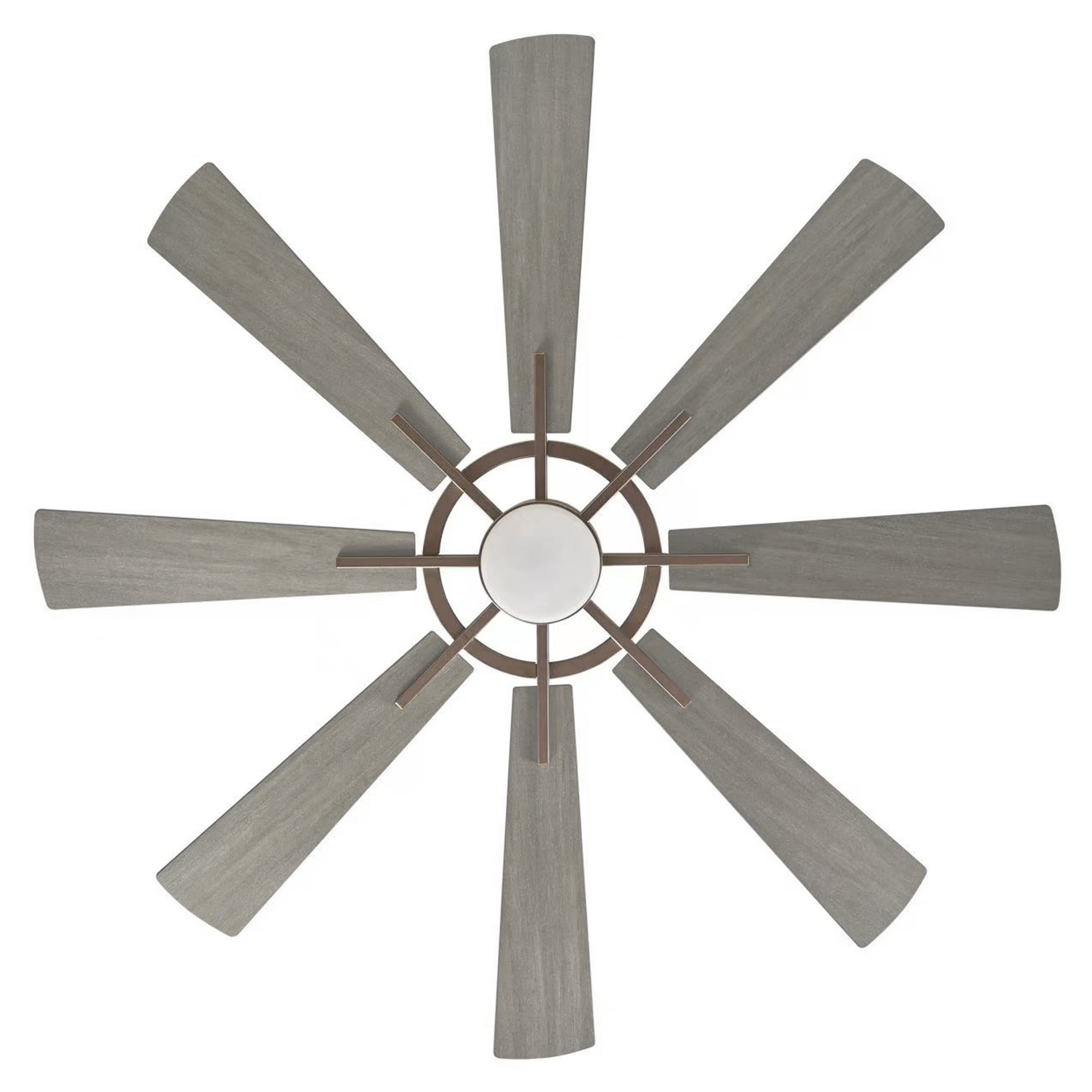 Parrot Uncle 60 inch Satin Nickel Ceiling Fan with LED Light and Remote Control
