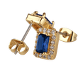 thumbnail image 2 of Aretes de Oro 14k o Plata para Mujer con Zirconia Cúbica, Modelo Elia Azul azul UNITALLA, 2 of 6