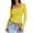 05A#Yellow, variant on TQWQT Long Sleeve Shirts for Women Slim Fit Light Brown Women Tops Going Out Cute Crop Tops Square Neck Y2k Tshirts Trendy Winter Outfits S