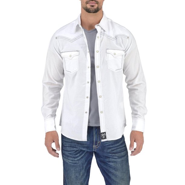 Camisa Vaquera Wrangler Hombre Manga Larga 69W multicolor CH