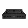 thumbnail image 2 of ZLINE 36 in. Paramount Gas Rangetop with 6 Burners and Porcelain Cooktop in Black Stainless Steel (SRTB-36), 2 of 2