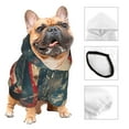 thumbnail image 3 of Balery Vintage American Flag Elephant Sudadera con Capucha para Perros Pequeños – Ropa para Mascotas, Disfraz para Perros y Gatos, Ideal para Fiestas y Cosplay-Large, 3 of 7