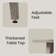 thumbnail image 4 of LEDREM Compact Two-Tier Round Accent Table, Tapered-Leg Side Table with Curved Accents, Holds 198lb, Quick Assembly, Space-Saving Small Sofa Table, 4 of 9