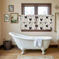 thumbnail image 4 of Rooster Farmhouse Beige Tier Curtains 36 Inch Length, Farm Animals Simple Modern Cafe Short Curtains for Bathroom Over Sink, Small Kitchen Curtain Light Filtering Tiered Drapes 2 Panels 27.5"Wx36"L, 4 of 8