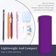 thumbnail image 3 of Disketp Purple Estuche Organizador de Lápices de Cuero, Estuche de Oficina con Cremallera para Bolígrafo y Lápiz, 3 of 6